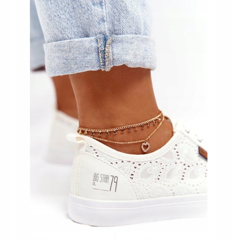 Zapatillas de encaje Big Star W274925 blanco 2