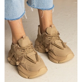 Zapatillas de deporte deportivo masivo de mujeres marrones marrón 4