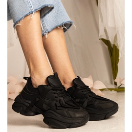 Zapatillas negras deportes masivos para mujeres negro 5