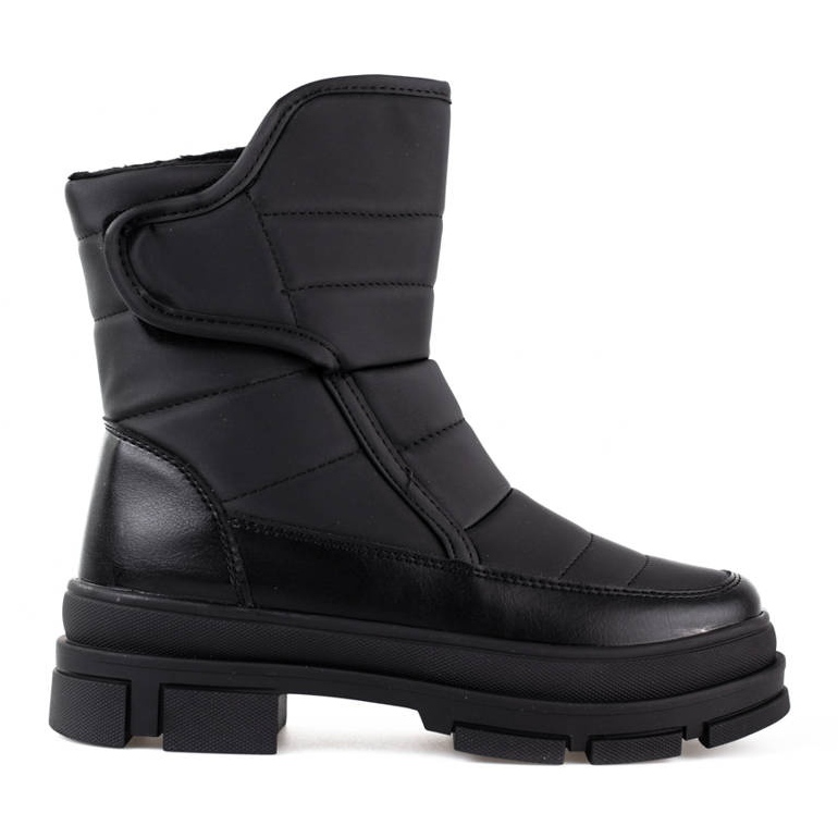 Botas de nieve de mujer negras con velcro de Sokolski negro 1