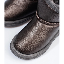 Botas de nieve cálidas para niña marrón 1 Botas de nieve cálidas para niña marrón 1