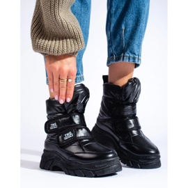 W. Potocki Cálidas botas de nieve para mujer de Potocki negro 3