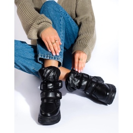 W. Potocki Cálidas botas de nieve para mujer de Potocki negro 4