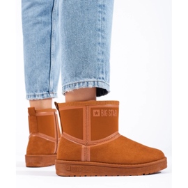 Botas de nieve marrones para mujer Big Star KK274612B marrón 1