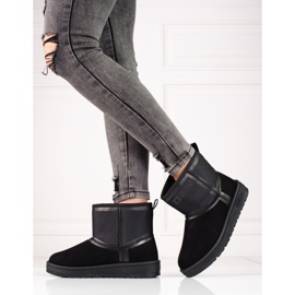 Botas de nieve cortas de mujer en ante negro Big Star KK274614 3