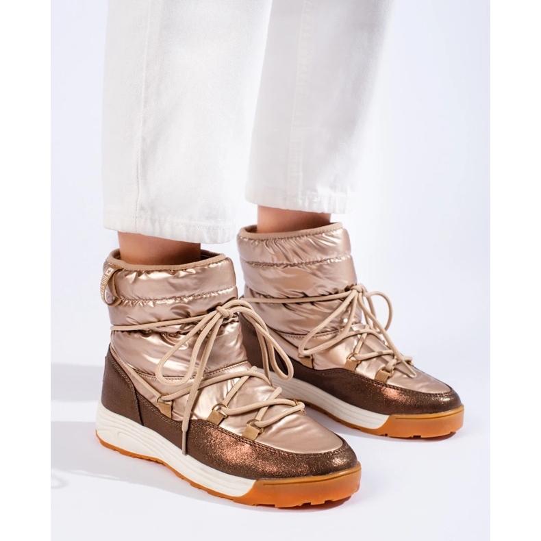 Botas de nieve cortas doradas Big Star KK274276 marrón 1