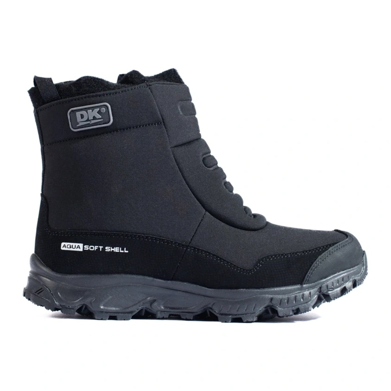 Zapatillas trekking mujer con cremallera DK negro 2