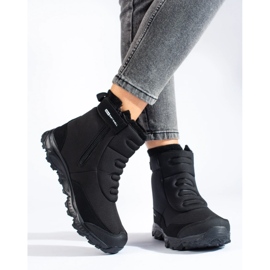 Zapatillas trekking mujer con cremallera DK negro 4
