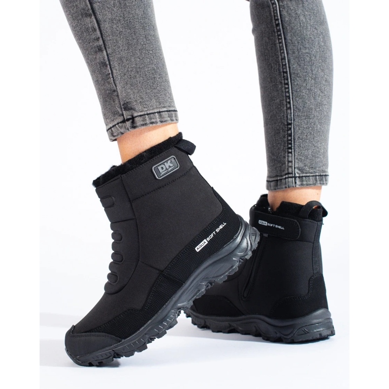 Zapatillas trekking mujer con cremallera DK negro 1