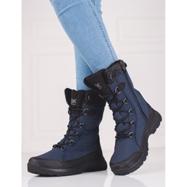 Zapatos trekking mujer cordones DK impermeable azul 3