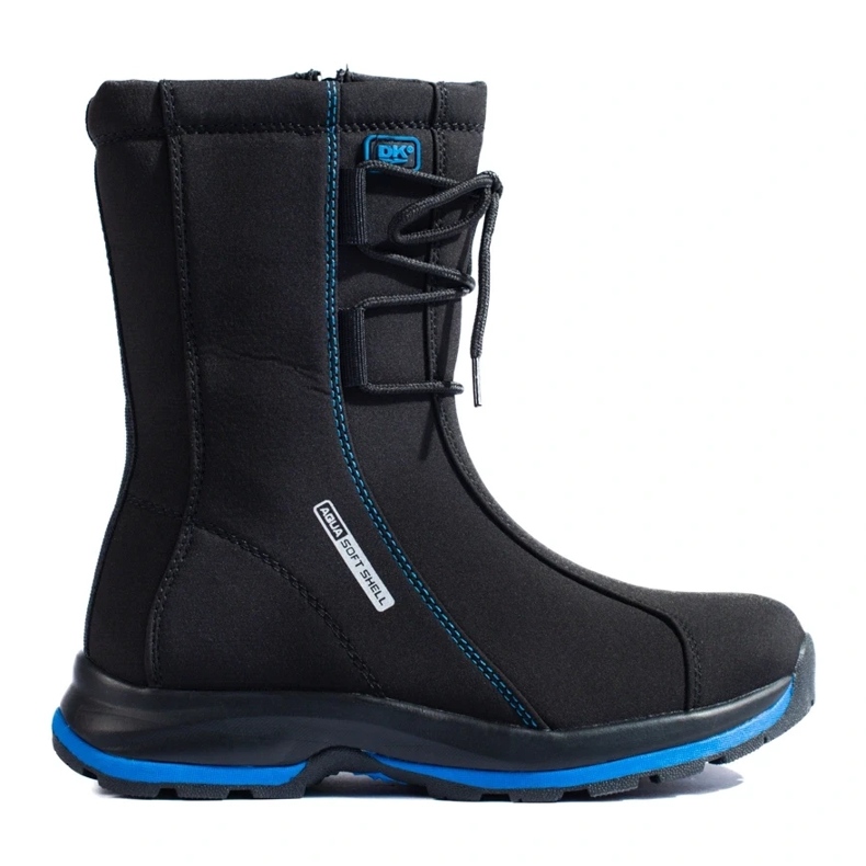 Zapatos de trekking de mujer con abrigo de piel de oveja DK negro 2