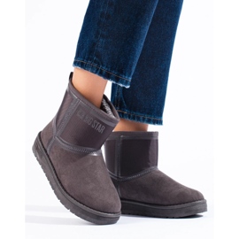 Botas de nieve cortas para mujer Big Star KK274615 gris 3
