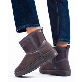 Botas de nieve cortas para mujer Big Star KK274615 gris 1