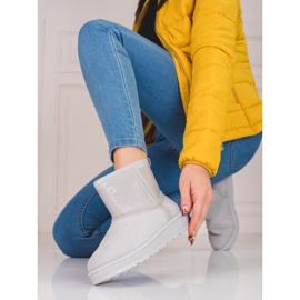 Botas de nieve cortas de mujer grises Big Star KK274613 3
