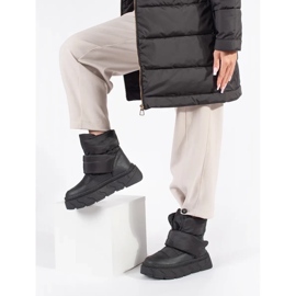 Seastar Botas de nieve de mujer con aislamiento negro y suela gruesa. 2 Seastar Botas de nieve de mujer con aislamiento negro y suela gruesa. 2