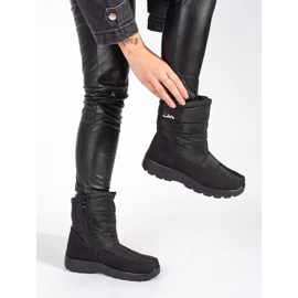 Botas de nieve ligeras de mujer en color negro 4