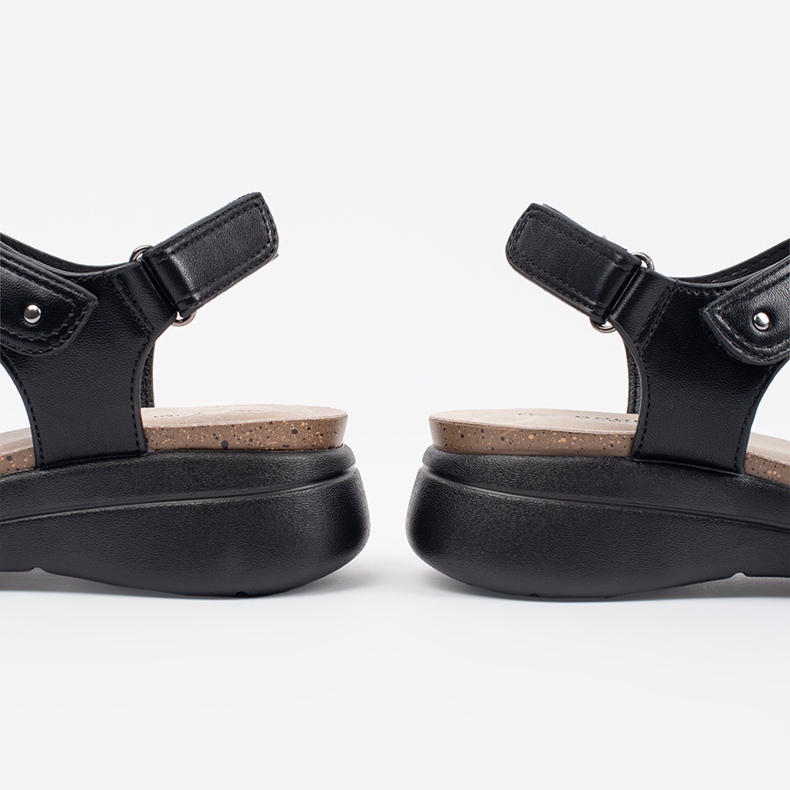 Goodin Sandalias cómodas mujer negras negro 1