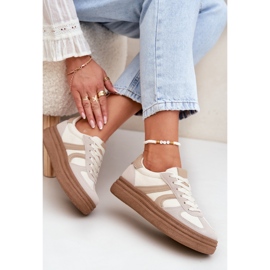Zapatillas de deporte para mujeres en la plataforma Dark Beige 6