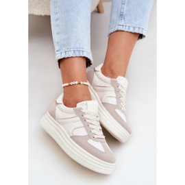 Zapatillas con Plataforma para Mujer, Beige 7