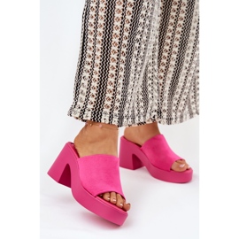 Flip Flip Flip Flip en el pilar y la plataforma Fucsia rosa 2