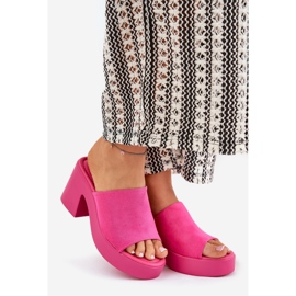 Flip Flip Flip Flip en el pilar y la plataforma Fucsia rosa 1