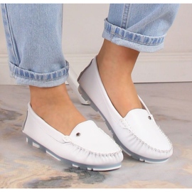 Mocasines de piel Filippo W PAW201A blanco 6