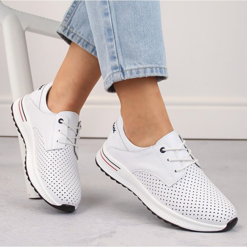 Deportivas Filippo W PAW505 de piel blanco 1