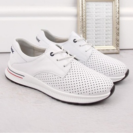 Deportivas Filippo W PAW505 de piel blanco 5