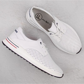 Deportivas Filippo W PAW505 de piel blanco 8
