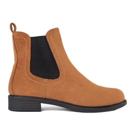 Botas Chelsea marrones con estilo marrón 1