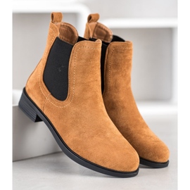 Botas Chelsea marrones con estilo marrón 4