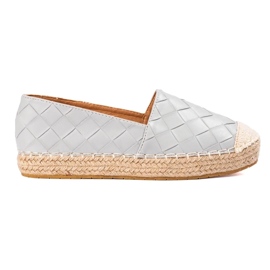 SHELOVET Alpargatas acolchadas gris 2