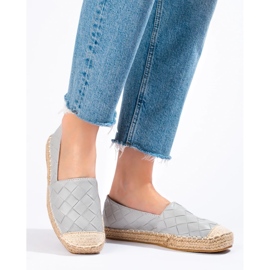 SHELOVET Alpargatas acolchadas gris 3
