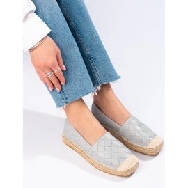 SHELOVET Alpargatas acolchadas gris 4