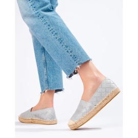 SHELOVET Alpargatas acolchadas gris 1