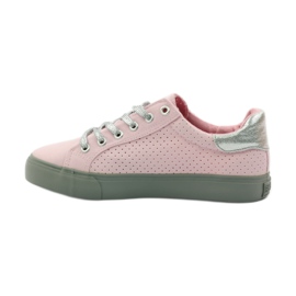 Big star 274054 zapatillas atadas gris rosa 2