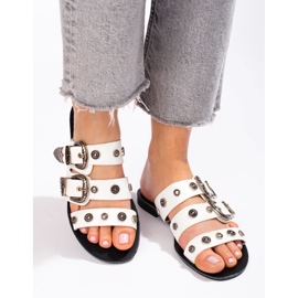 Seastar Zapatillas con estilo con hebillas blanco 4