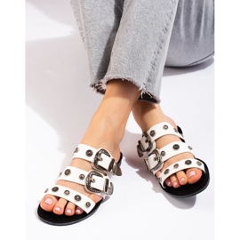 Seastar Zapatillas con estilo con hebillas blanco 1