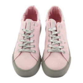 Big star 274054 zapatillas atadas gris rosado 4