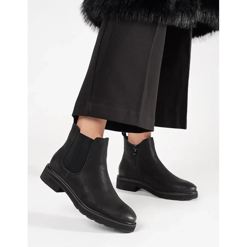 Botas negras clásicas de Sergio Leone negro 2