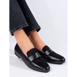 Zapatos negros con pelo 3