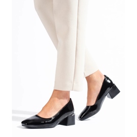 Bombas con estilo tacones altos La.Fi negro 4