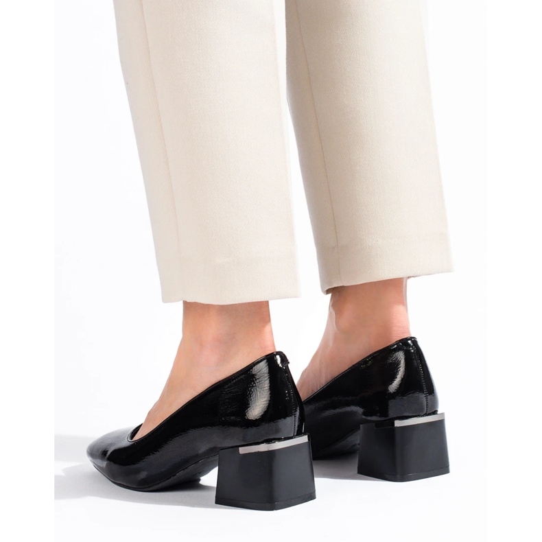 Bombas con estilo tacones altos La.Fi negro 1