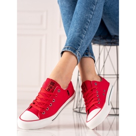 Zapatillas de mujer Big Star JJ274124 rojo 2
