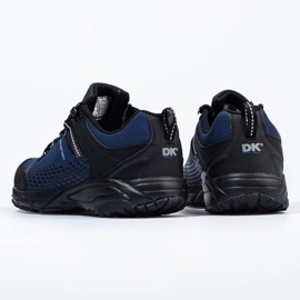 DK Zapatos de trekking azul marino para hombre negro 4