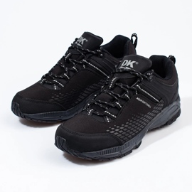 DK Zapatos de trekking negros para hombre 3