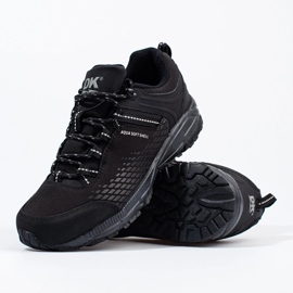 DK Zapatos de trekking negros para hombre 5