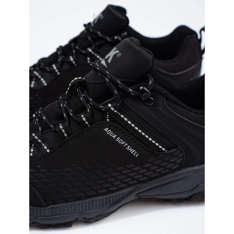 DK Zapatos de trekking negros para hombre 1