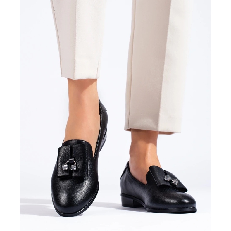 W. Potocki Zapatos con cristales Potocki negro 2