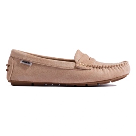 Goodin Mocasines textiles clásicos beige 2